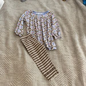 Hanna Playdress and Wiggle Pants set, size 80